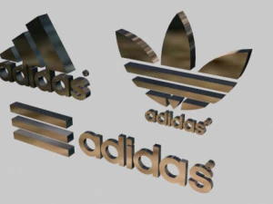 adidas 3 logo pack 3D Model