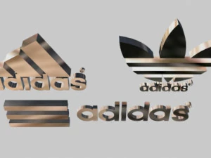 adidas 3 logo pack 3D Model