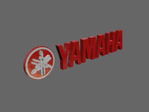 yamaha logo Modelo 3D