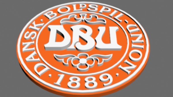 denmark football federation 3D 모델 .c4d .max .obj .3ds .fbx .stl .blend 