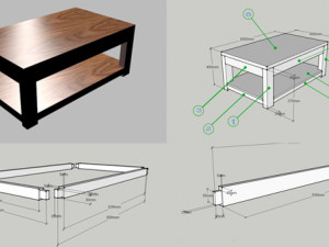 livingroom table 3D 模型