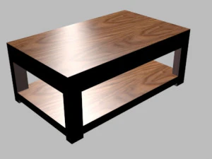 लिविंग रूम की मेज 3D मॉडल
