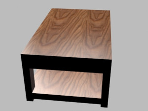 livingroom table 3D 模型