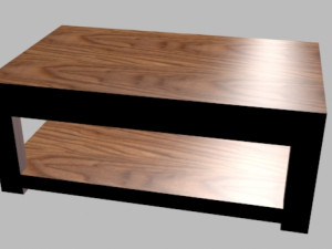livingroom table 3D 模型