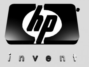 hp hewlett-packart logo Model 3D