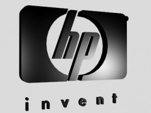 hp hewlett-packart logo Model 3D