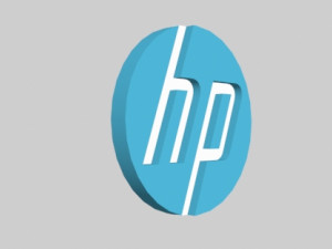 hp hewlett-packart logo Model 3D