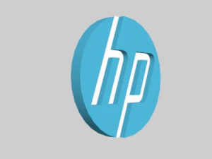 logotipo da hp hewlett-packard Modelo 3D