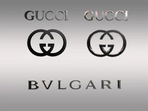 구찌와 불가리 3D 모델