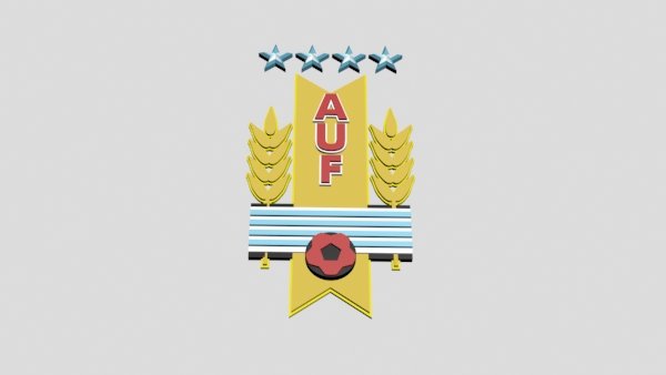 uruguay football federation 3D Модель .c4d .max .obj .3ds .fbx .stl .blend 