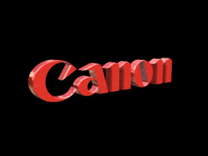 canon logo Modelo 3D