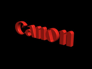 canon logo Modelo 3D