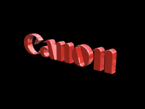 canon logo Modelo 3D