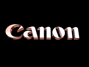 canon logo Modelo 3D