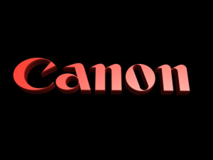 canon logo Modelo 3D