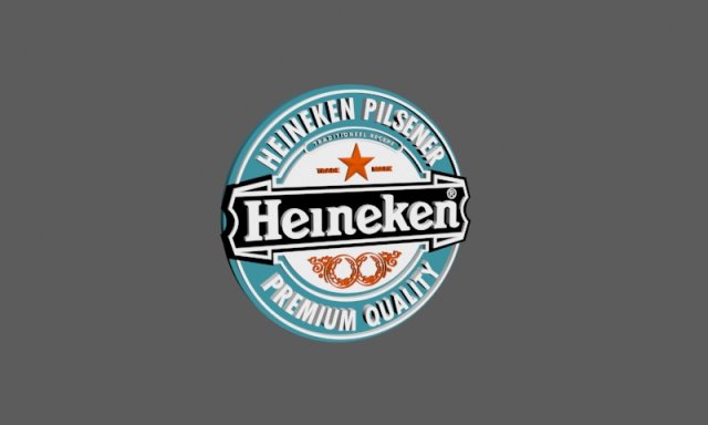 heineken Modelo 3D .c4d .max .obj .3ds .fbx .stl .blend 