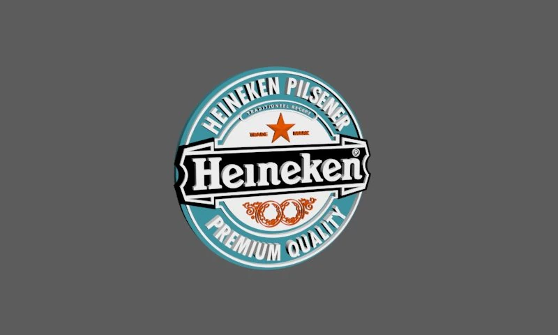 heineken 3D Model .c4d .max .obj .3ds .fbx .stl .blend 