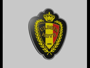sepak bola nosional Belgia Model 3D