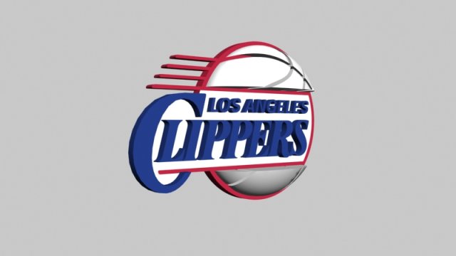 Women's LA Clippers Blue Marble Wordmark Leggings