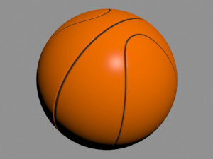 basket ball size 7 Model 3D