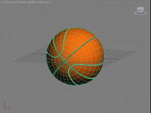 basket ball size 7 Model 3D