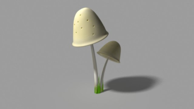 clavaria mushroom 3D-Modell .c4d .max .obj .3ds .fbx .stl .blend 