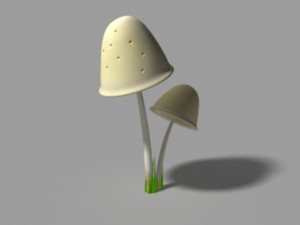 clavaria mushroom 3D Model