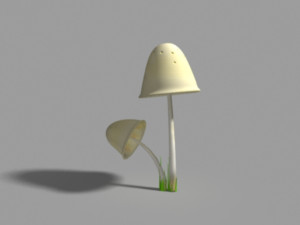clavaria mushroom 3D-Modell