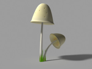 clavaria mushroom 3D-Modell