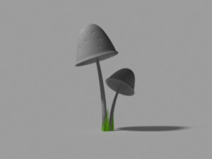 clavaria mushroom 3D-Modell