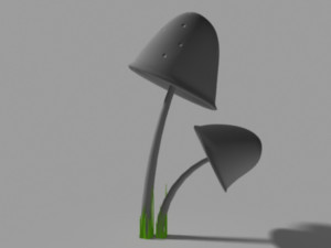 clavaria mushroom 3D-Modell