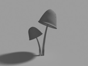 clavaria mushroom 3D-Modell
