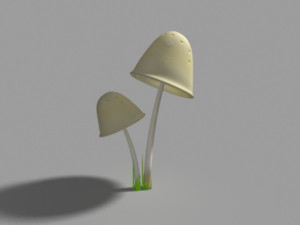 clavaria mushroom 3D-Modell