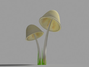 clavaria mushroom 3D-Modell