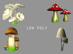 mushroom bundle 3D Model