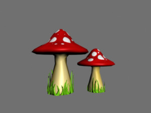 mushroom bundle Modèle 3D