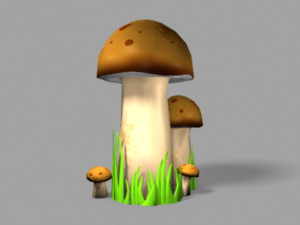 mushroom bundle Modèle 3D