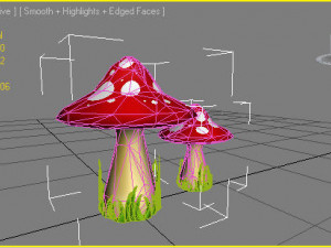 mushroom bundle Modèle 3D