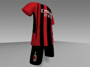 ac milan jersey 2021 - 2022 Modèle 3D