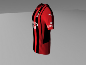 ac milan jersey 2021 - 2022 Modèle 3D