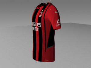 ac milan jersey 2021 - 2022 Modèle 3D