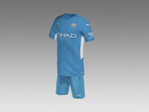 Manchester city jersey 2021 - 2022 Modelo 3D