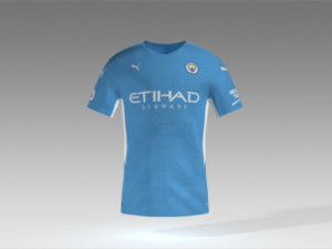 Manchester city jersey 2021 - 2022 Modelo 3D