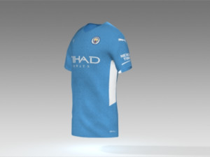Manchester city jersey 2021 - 2022 Modelo 3D