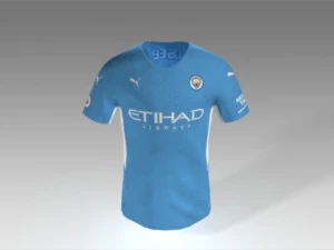 Manchester city jersey 2021 - 2022 3D Model