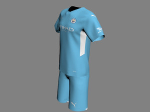 Manchester city jersey 2021 - 2022 Modelo 3D