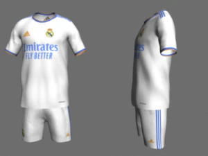 Real madrid jersey 2021-2022 3D Model