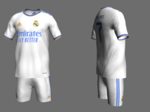 Real madrid jersey 2021-2022 Modelo 3D