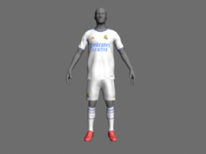 Real madrid jersey 2021-2022 Modelo 3D