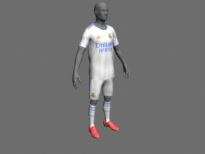 Real madrid jersey 2021-2022 Modelo 3D